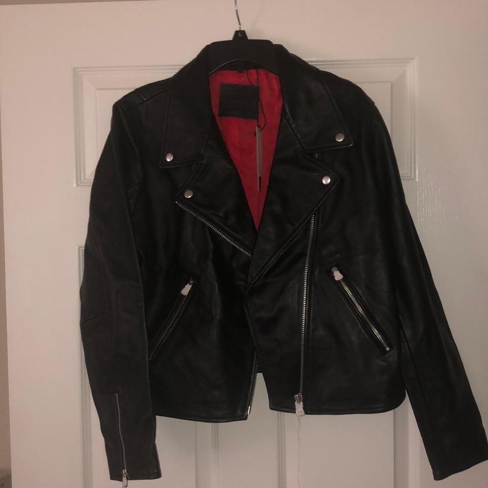 Brand New - Levi Straus Black Leather Jacket - XL